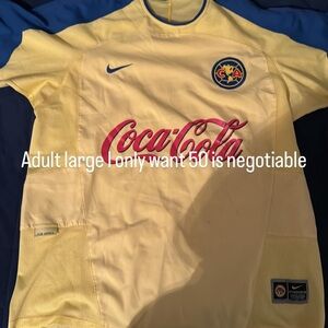 Nike Yellow and Blue Men's Jersey